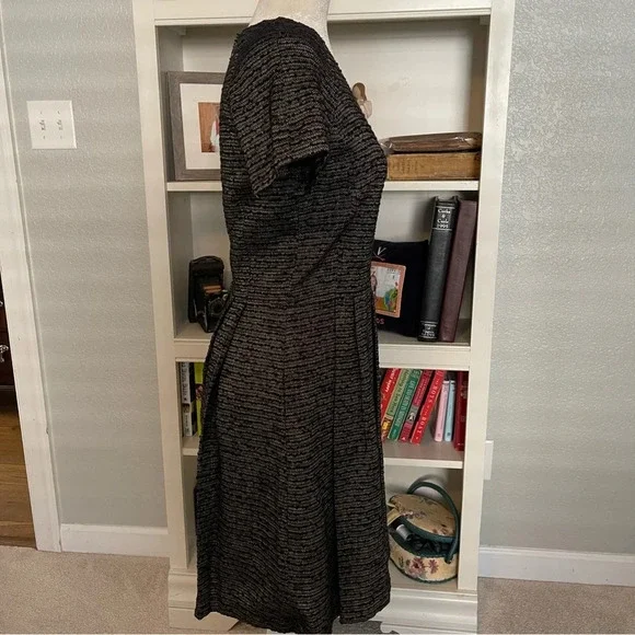 NWT Club Monaco Davin Tweed Fit and Flare Dress w/ Pockets Sz 2 - Picture 4 of 11